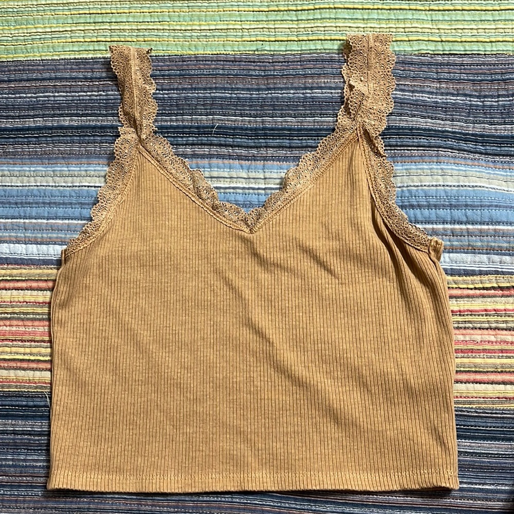 American Eagle tan tank top